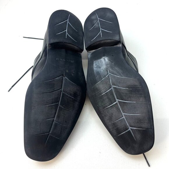 Bruno Magli Bishop Ranuncolo Lace Up Leather Loafer Men's 11.5M Black Color - Picture 9 of 12